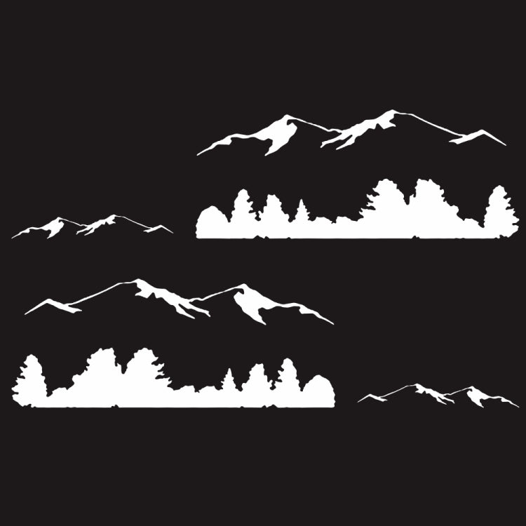 2 PCS/Set D-684 Mountain Totem Pattern Car Modified Decorative Sticker, D-684