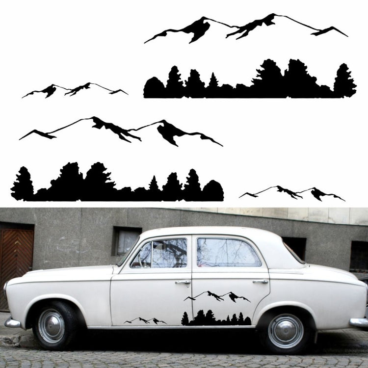 2 PCS/Set D-684 Mountain Totem Pattern Car Modified Decorative Sticker, D-684