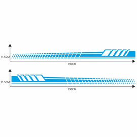 2 PCS/Set D-707 Striped Totem Pattern Car Modified Decorative Sticker, D-707