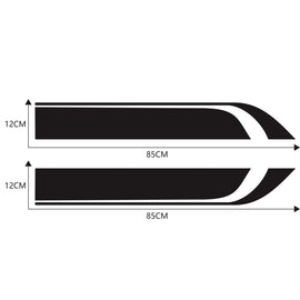 D-711 Stripe Pattern Car Modified Hood Decorative Sticker, D-711