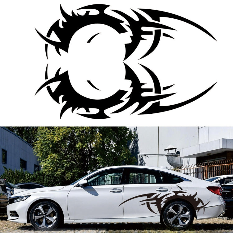 2 PCS/Set D-719 Flame Hot Wheel Pattern Car Modified Decorative Sticker, D-719