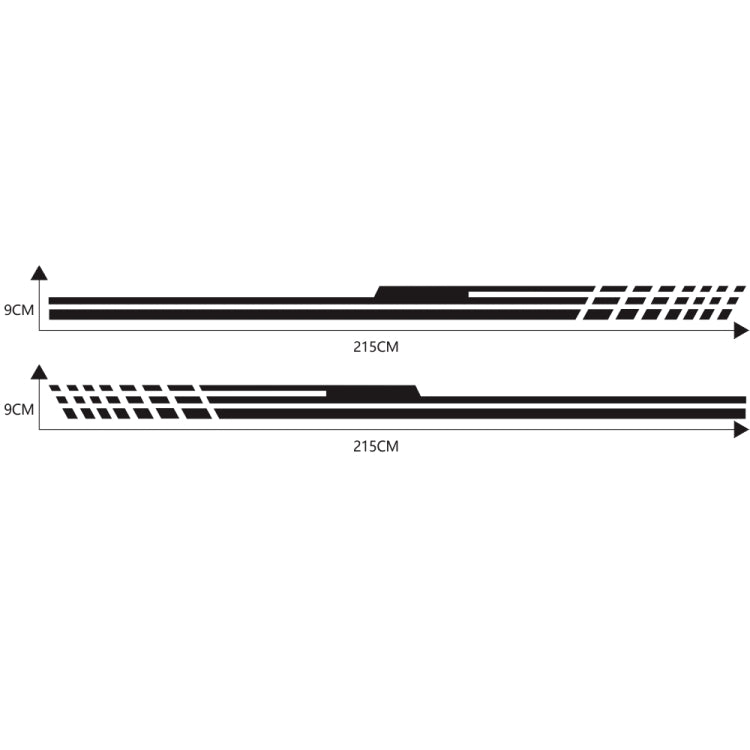 D-730 Stripe Pattern Car Modified Decorative Sticker, D-730