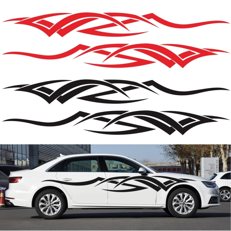 2 PCS/Set D-731 Totem Pattern Car Modified Decorative Sticker, D-731