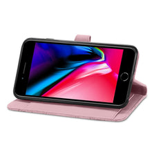 Load image into Gallery viewer, Embossed Flower Shockproof Leather Phone Case, For iPhone SE 2022 / SE 2020 / 8 / 7, For iPhone 8 Plus / 7 Plus