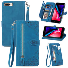 Load image into Gallery viewer, Embossed Flower Shockproof Leather Phone Case, For iPhone SE 2022 / SE 2020 / 8 / 7, For iPhone 8 Plus / 7 Plus