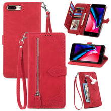 Load image into Gallery viewer, Embossed Flower Shockproof Leather Phone Case, For iPhone SE 2022 / SE 2020 / 8 / 7, For iPhone 8 Plus / 7 Plus