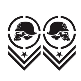 2 PCS/Set D-739 Skull Pattern Car Modified Decorative Sticker, D-739