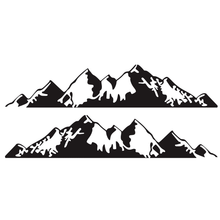 2 PCS/Set D-750 Mountain Pattern Car Modified Decorative Sticker, D-750