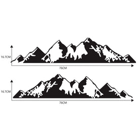 2 PCS/Set D-750 Mountain Pattern Car Modified Decorative Sticker, D-750