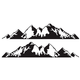 2 PCS/Set D-750 Mountain Pattern Car Modified Decorative Sticker, D-750