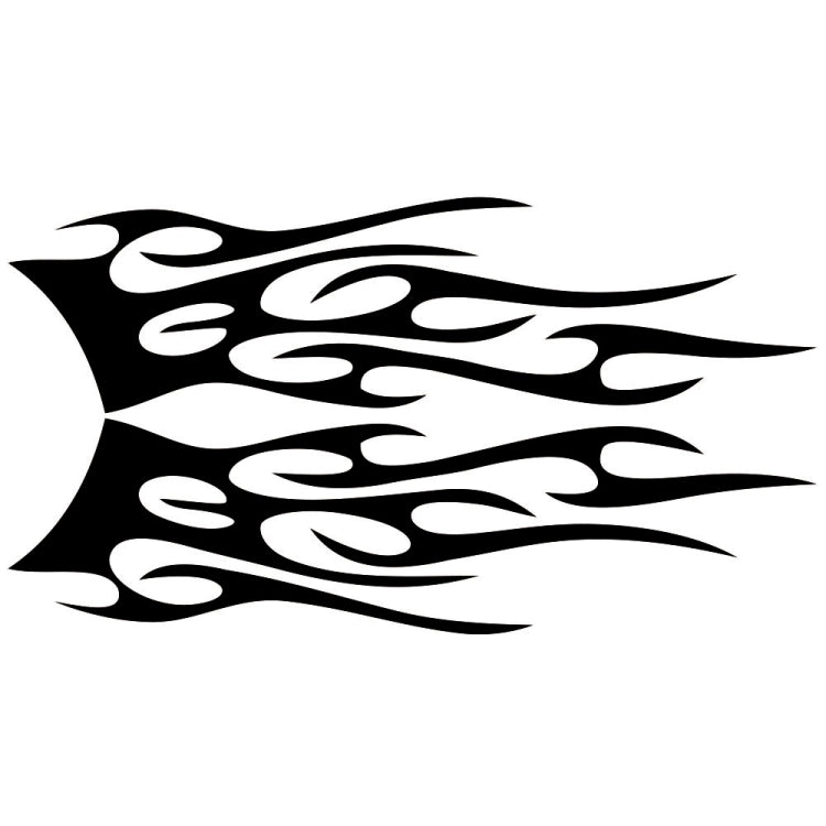2 PCS/Set D-751 Flame Pattern Car Modified Decorative Sticker, D-751