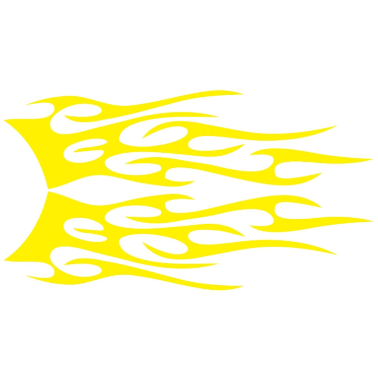 2 PCS/Set D-751 Flame Pattern Car Modified Decorative Sticker, D-751