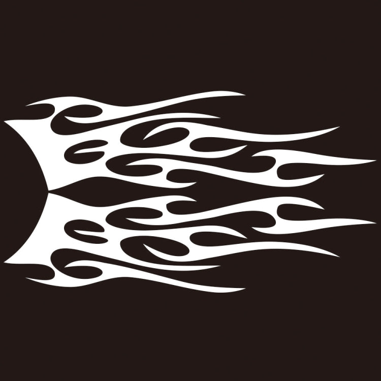 2 PCS/Set D-751 Flame Pattern Car Modified Decorative Sticker, D-751