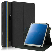 Load image into Gallery viewer, Cloth Texture Horizontal Flip Universal Tablet PC Leather Case with Pen Slot