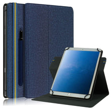 Load image into Gallery viewer, Cloth Texture Horizontal Flip Universal Tablet PC Leather Case with Pen Slot