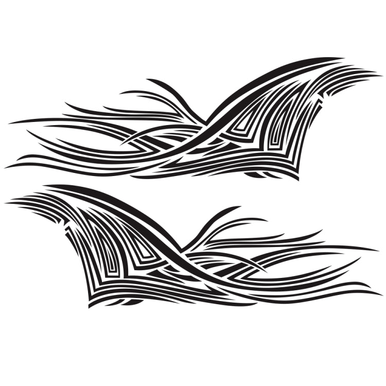 2 PCS/Set D-752 Lines Pattern Car Modified Decorative Sticker, D-752