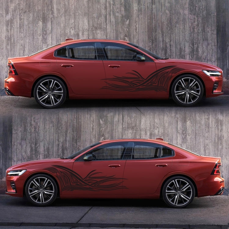 2 PCS/Set D-752 Lines Pattern Car Modified Decorative Sticker, D-752