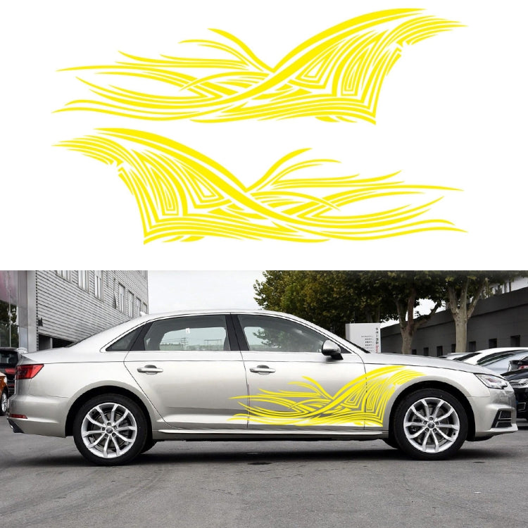 2 PCS/Set D-752 Lines Pattern Car Modified Decorative Sticker, D-752