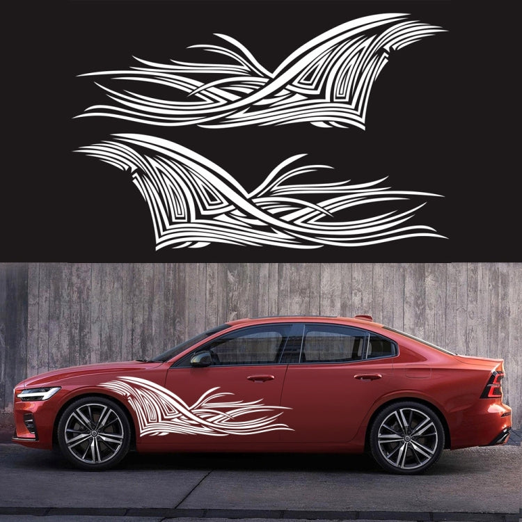 2 PCS/Set D-752 Lines Pattern Car Modified Decorative Sticker, D-752