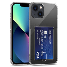 Load image into Gallery viewer, Transparent TPU Phone Case with Card Slots, For iPhone 14 Pro, For iPhone 14