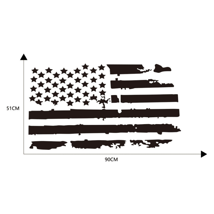 D-778 American Flag Pattern Car Modified Decorative Sticker, D-778