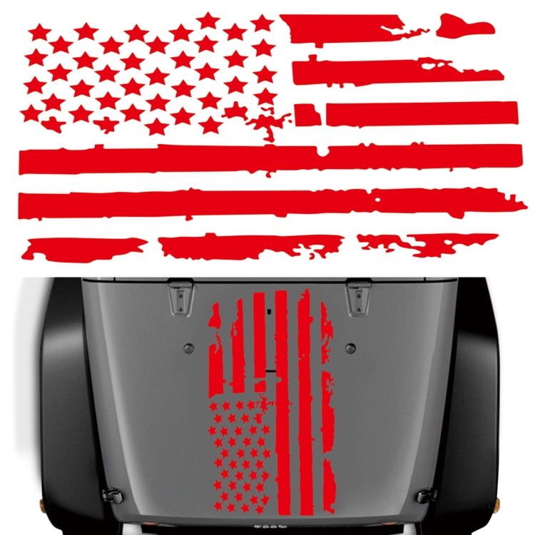 D-778 American Flag Pattern Car Modified Decorative Sticker, D-778