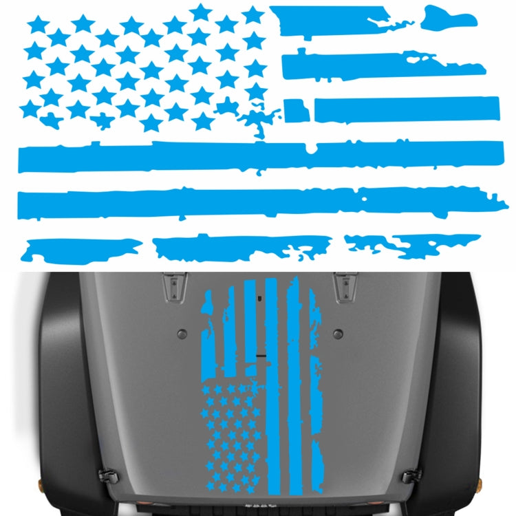 D-778 American Flag Pattern Car Modified Decorative Sticker, D-778