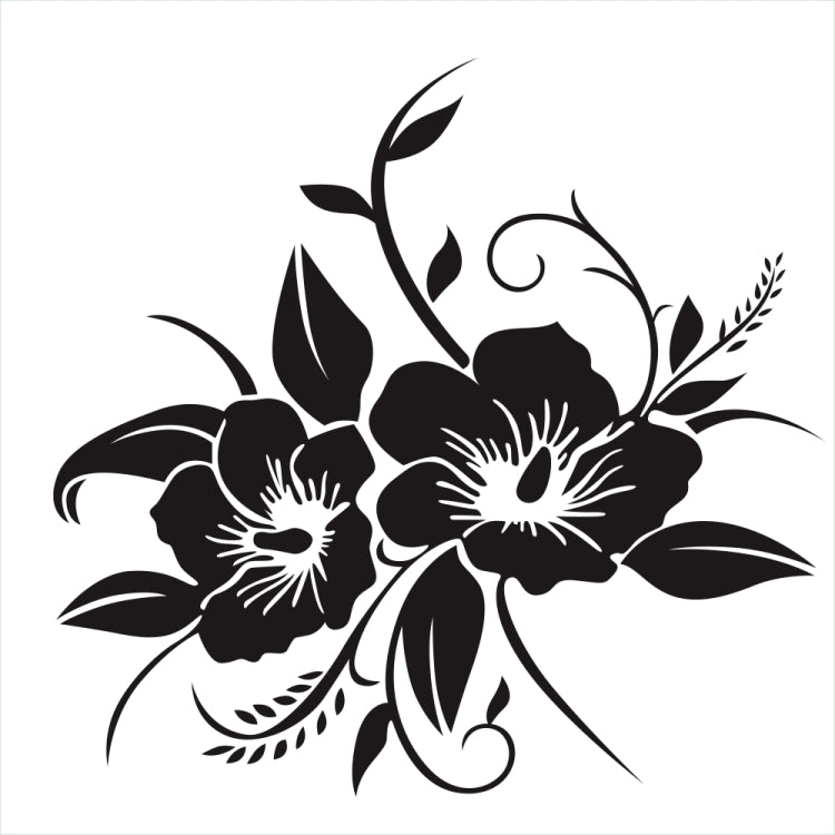 D-798 Flowers Bloom Pattern Car Modified Decorative Sticker, D-798