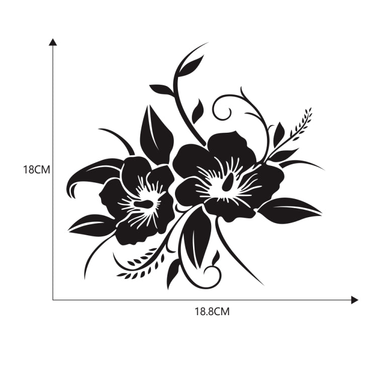 D-798 Flowers Bloom Pattern Car Modified Decorative Sticker, D-798