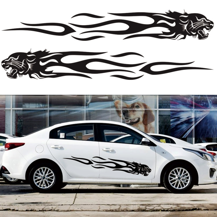 2 PCS/Set D-815 Flame Lion Pattern Car Modified Decorative Sticker, D-815