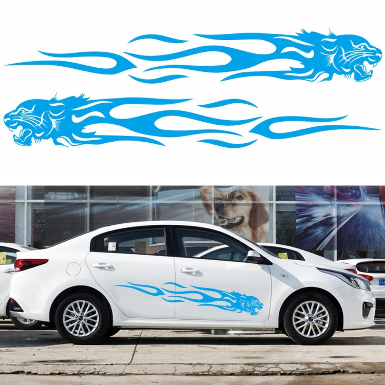 2 PCS/Set D-815 Flame Lion Pattern Car Modified Decorative Sticker, D-815