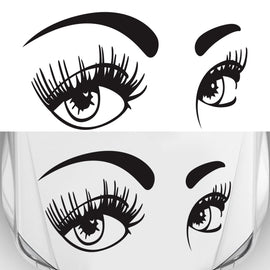 D-821 Beauty Eyes Pattern Car Modified Decorative Sticker, D-821