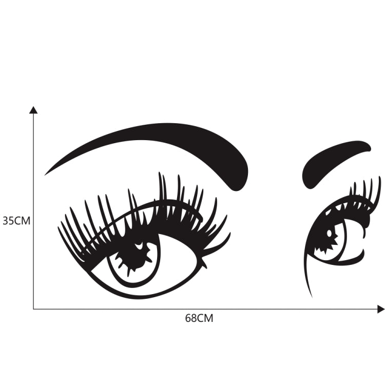 D-821 Beauty Eyes Pattern Car Modified Decorative Sticker, D-821