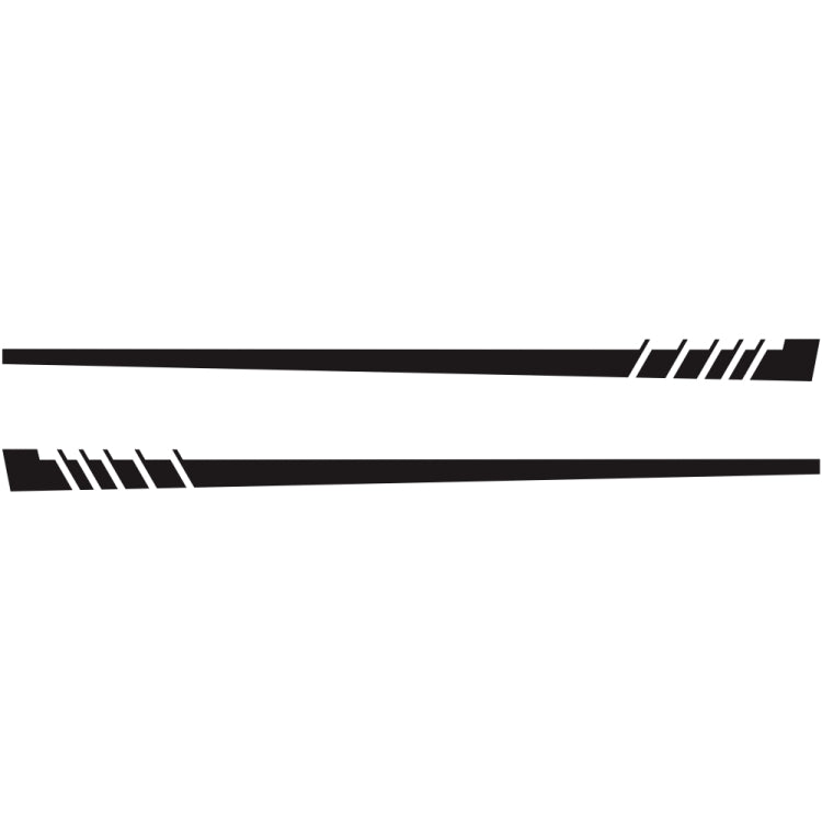 2 PCS/Set D-854 Stripe Pattern Car Modified Decorative Sticker, D-854