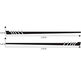 2 PCS/Set D-854 Stripe Pattern Car Modified Decorative Sticker, D-854