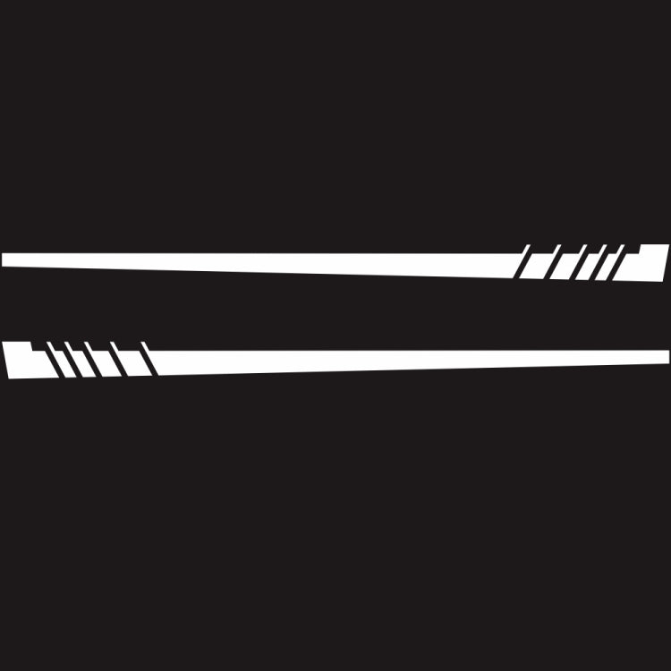 2 PCS/Set D-854 Stripe Pattern Car Modified Decorative Sticker, D-854