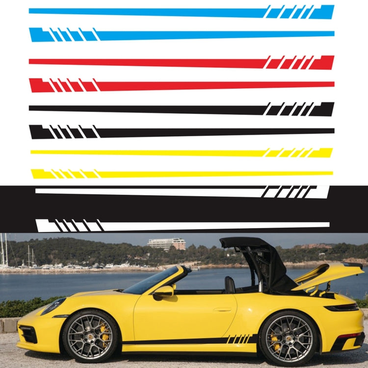2 PCS/Set D-854 Stripe Pattern Car Modified Decorative Sticker, D-854