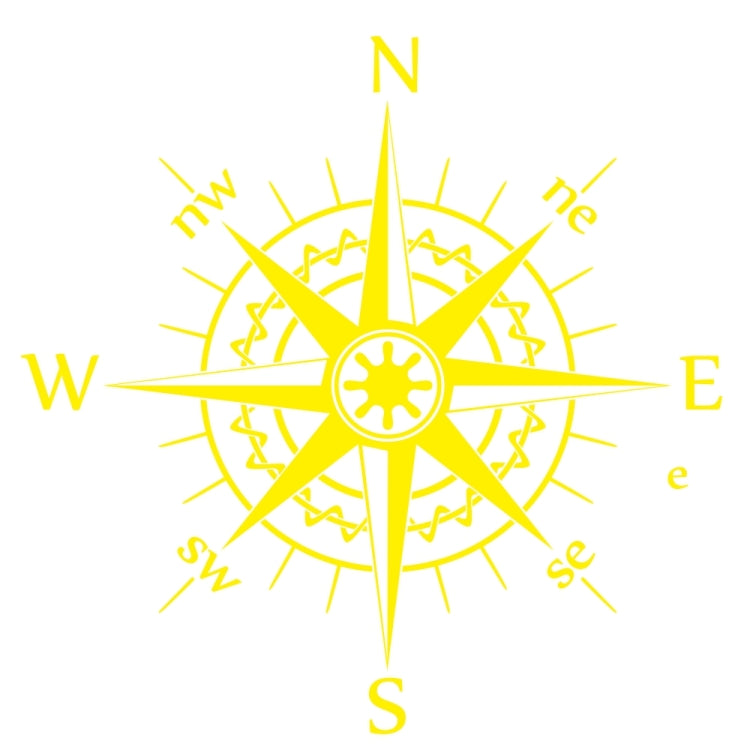 D-863 Compass Pattern Car Modified Decorative Sticker, D-863