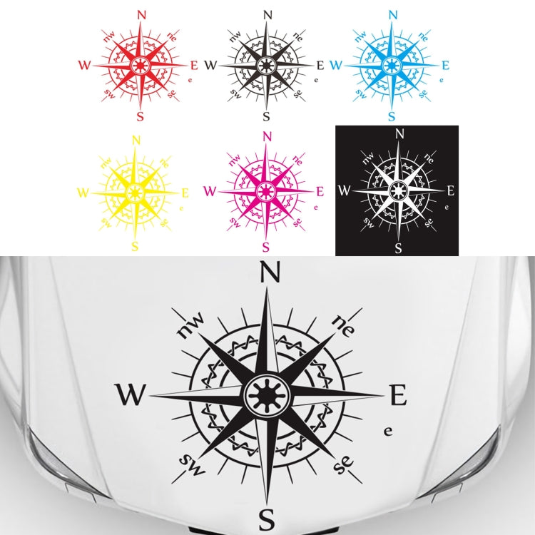 D-863 Compass Pattern Car Modified Decorative Sticker, D-863