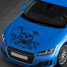 Load image into Gallery viewer, D-923 Three Skulls Pattern Car Modified Decorative Sticker, D-923