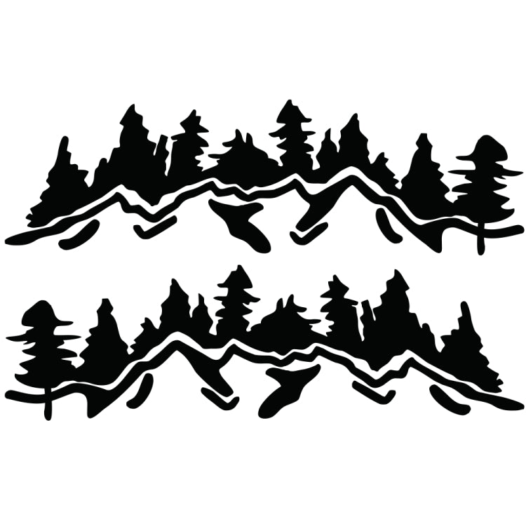 2 PCS/Set D-924 Mountain Woods Pattern Car Modified Decorative Sticker, D-924