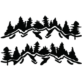 2 PCS/Set D-924 Mountain Woods Pattern Car Modified Decorative Sticker, D-924