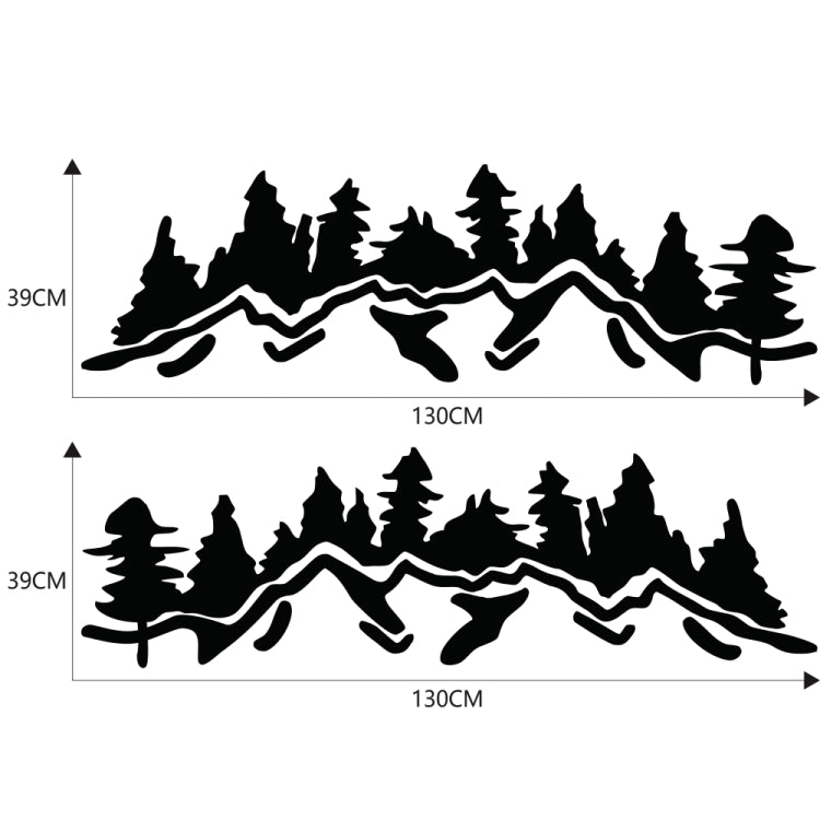 2 PCS/Set D-924 Mountain Woods Pattern Car Modified Decorative Sticker, D-924