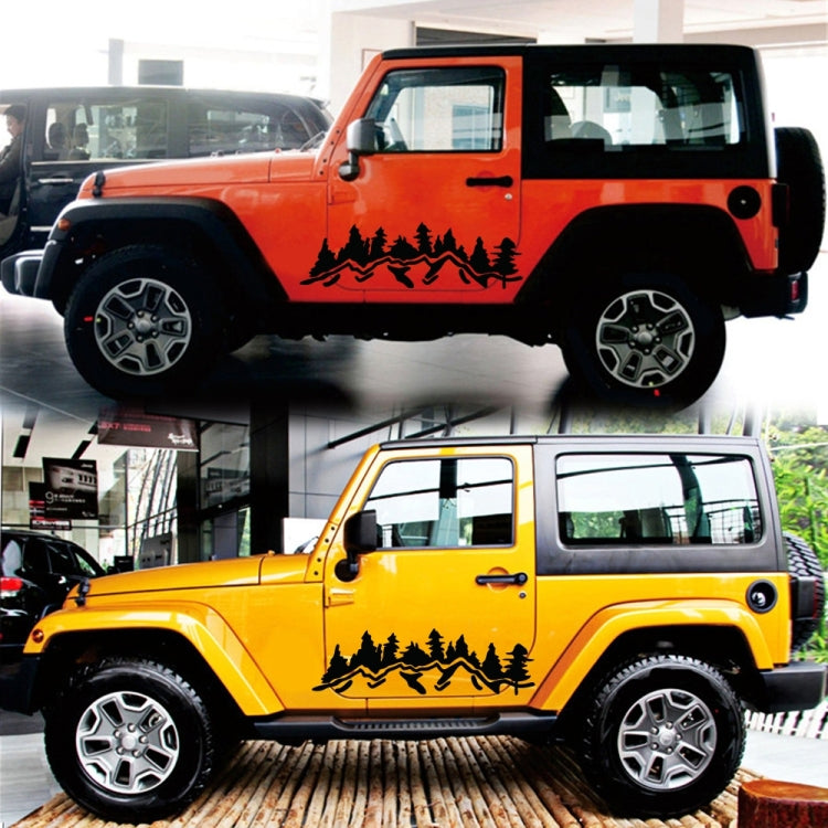 2 PCS/Set D-924 Mountain Woods Pattern Car Modified Decorative Sticker, D-924