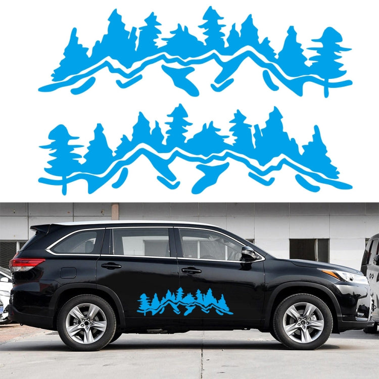 2 PCS/Set D-924 Mountain Woods Pattern Car Modified Decorative Sticker, D-924