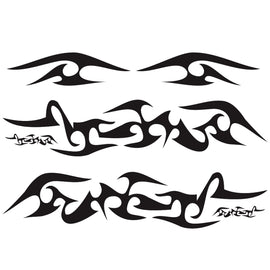 2 PCS/Set D-925 Flame Pattern Car Modified Decorative Sticker, D-925, D-924