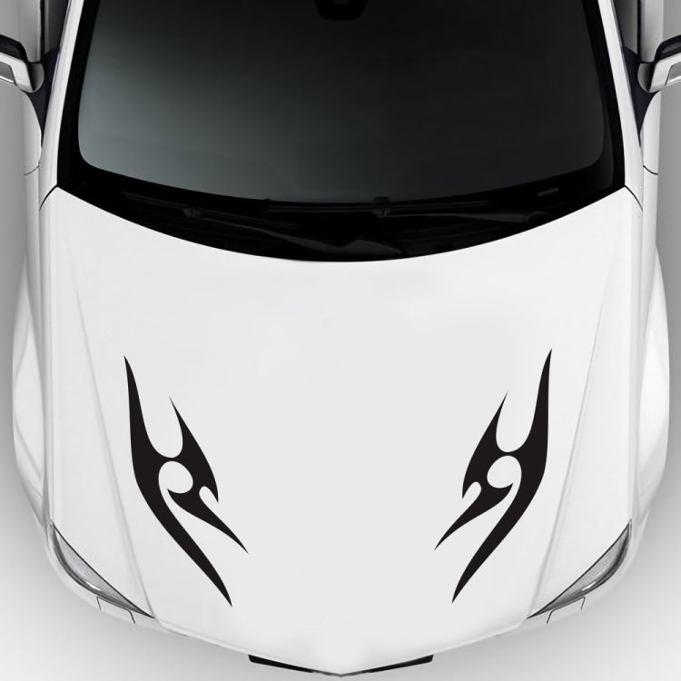 2 PCS/Set D-925 Flame Pattern Car Modified Decorative Sticker, D-925, D-924