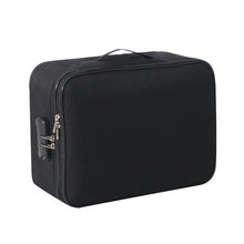 Load image into Gallery viewer, Large Capacity Multi-layers Foldable Fabric Document Storage Bag, Two Layers-Unlocked, Two Layers-Locked, Three Layers-Unlocked, Three Layers-Locked, Double Zipper-Locked