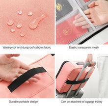 Load image into Gallery viewer, Large Capacity Multi-layers Foldable Fabric Document Storage Bag, Two Layers-Unlocked, Two Layers-Locked, Three Layers-Unlocked, Three Layers-Locked, Double Zipper-Locked