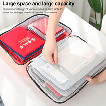 Load image into Gallery viewer, Large Capacity Multi-layers Foldable Fabric Document Storage Bag, Two Layers-Unlocked, Two Layers-Locked, Three Layers-Unlocked, Three Layers-Locked, Double Zipper-Locked